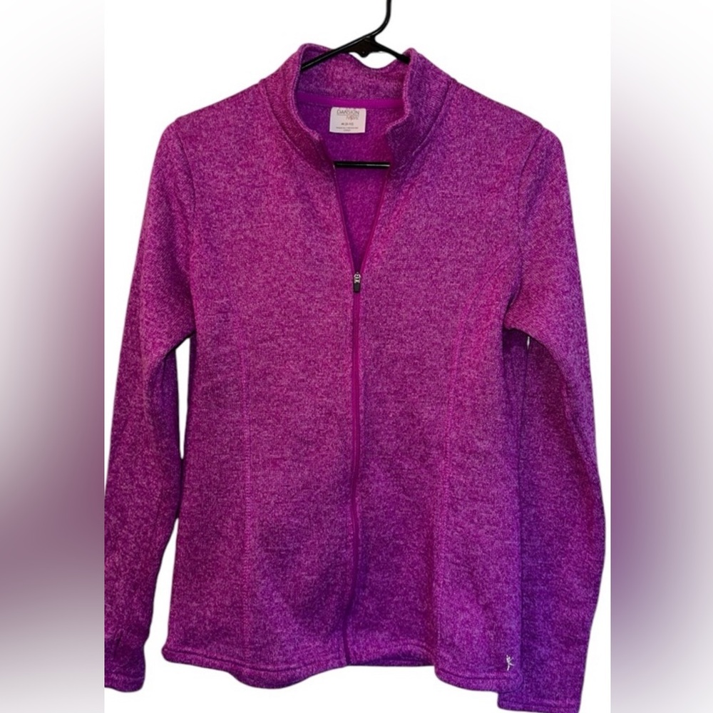 Danskin Now sweater w/ zipper in front  long sleeve women SIZE MEDIUM 8-10
